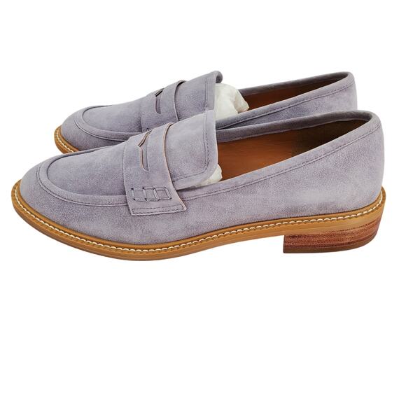 Lisa Vicky Womens‎ Size 8M Zoom-V Lavender Kid Suede Loafers New in Box - Picture 6 of 8